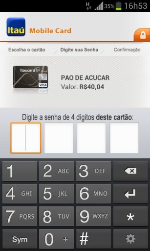 Ita&uacute; Mobile Card截图3