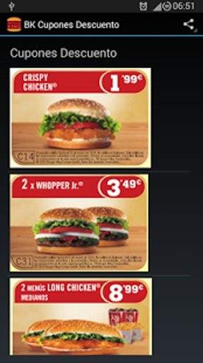 BK BurgerKing Cupones截图2