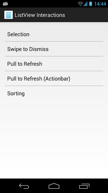 列表视图 ListView Interactions截图2