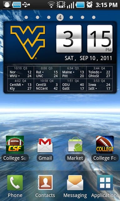 WVU Mountaineers Live Clock截图3