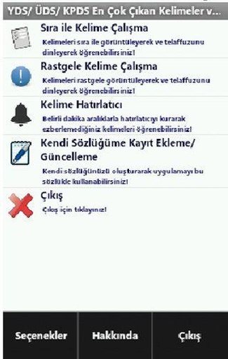 YDS &Uuml;DS KPDS Kelime Ezberleme截图4