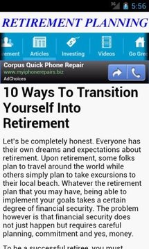 Retirement Planning截图