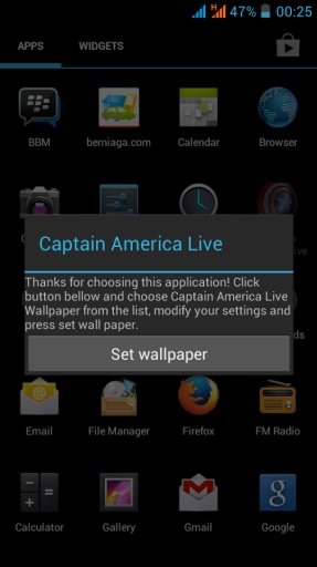 Captain America Live Wallpaper截图5