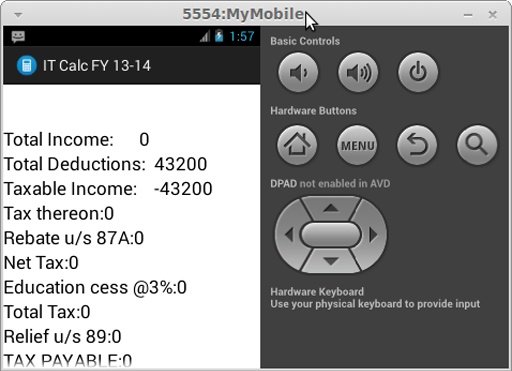 INCOME TAX CALCULATOR FY 13-14截图3