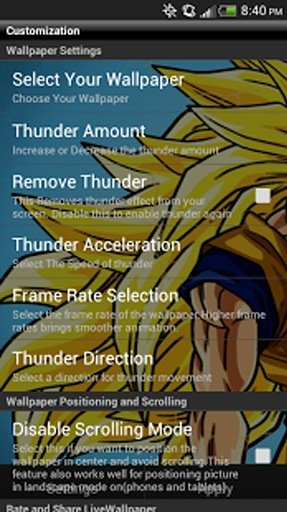 Dragonballz Goku Livewallpaper截图7