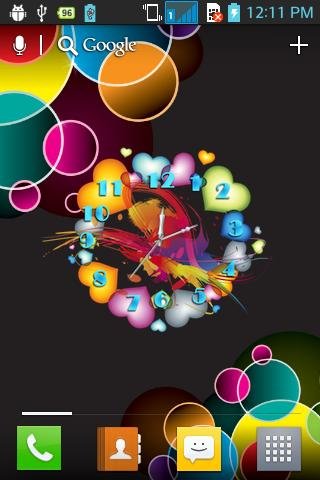 Heart Clock LiveWallpaper Free截图3