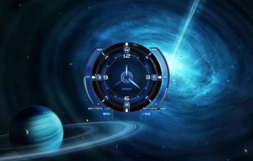 Blue Theme Planet Compass LWP截图4