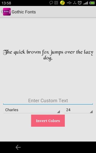 Gothic fonts for FlipFont截图5