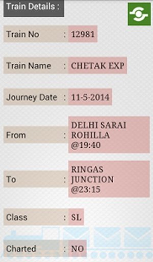 Indian Railways PNR截图5