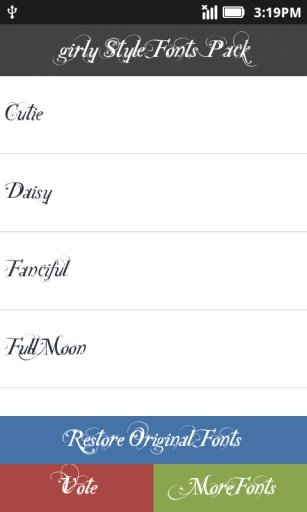 少女风格字体包截图7