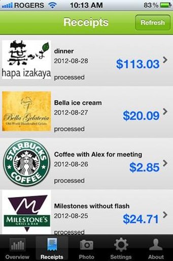 Receipt Reader, Expense Report截图3