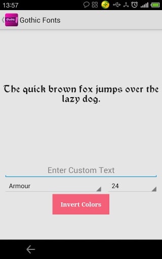 Gothic fonts for FlipFont截图3