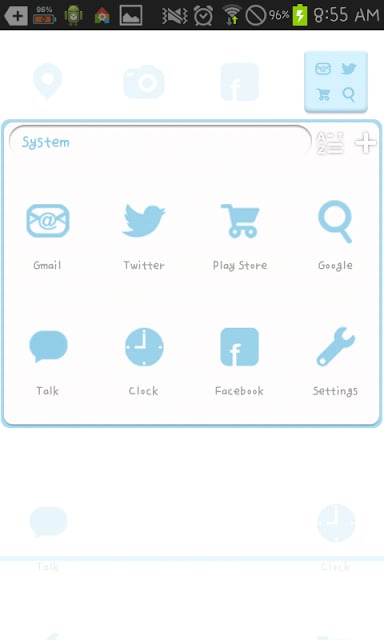 Blue Ocean go launcher theme截图1