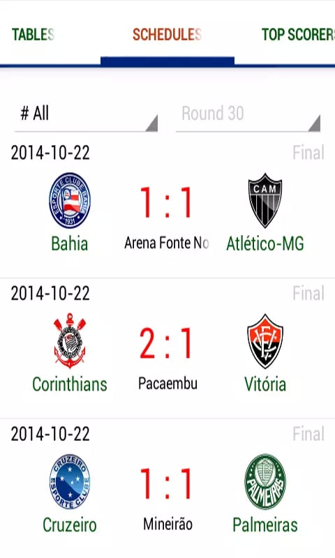 Live Soccer: Brazilian League截图8