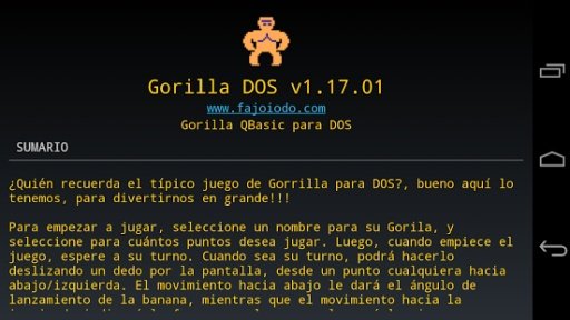 Gorrilla DOS截图1