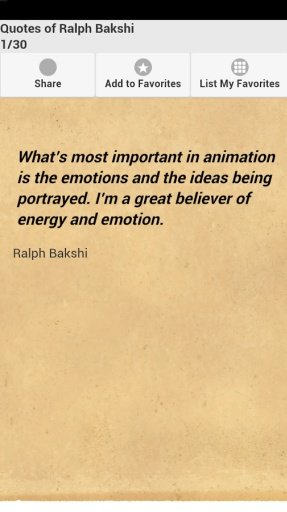 Quotes of Ralph Bakshi截图1