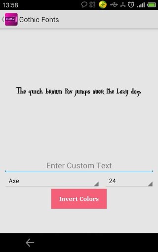 Gothic fonts for FlipFont截图4