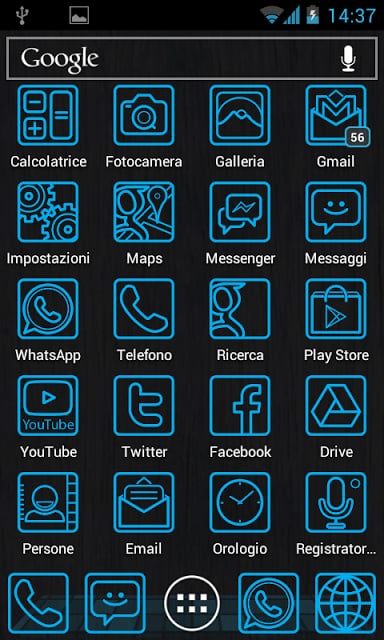 Ice Blue Holo Free Theme demo截图9