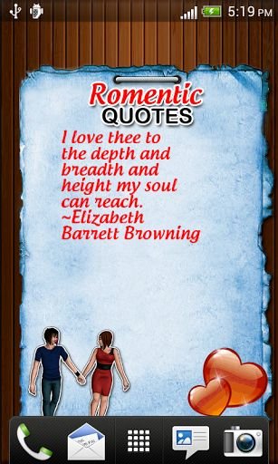 Romantic Quotes Live WallPaper截图8