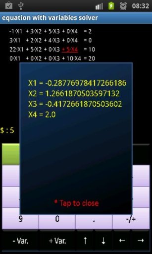 Equation with vars solver FREE截图1