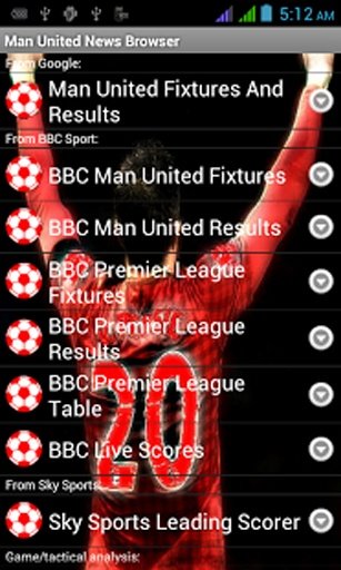 Man United News Browser截图9