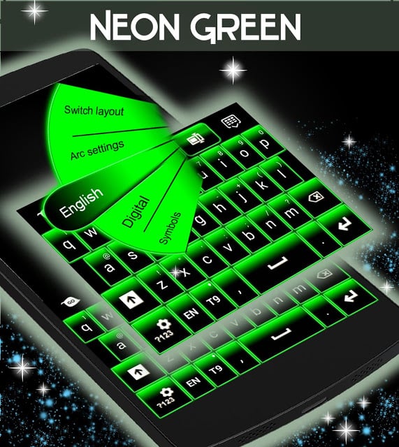 荧光绿键盘截图1