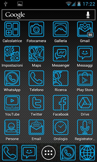 Ice Blue Holo Free Theme demo截图7