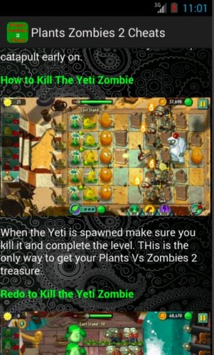 Cheats Guide Plants Zombies 2截图3