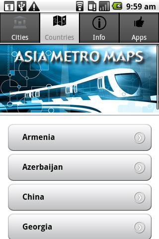 亚洲地铁地图截图3