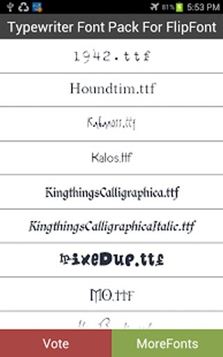 打字机字体包FlipFont截图5