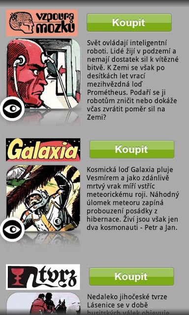 Vzpoura mozků, Galaxia a Tvrz截图5