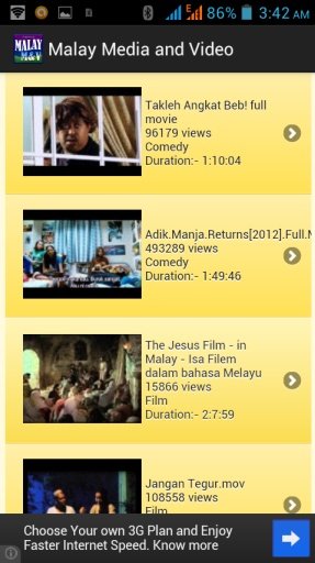 Malaysia Live TV Movie &amp; Video截图3
