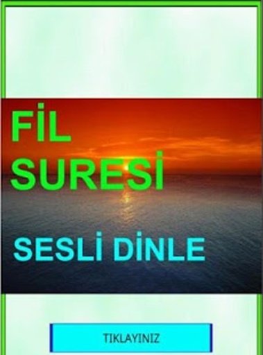 Fil Suresi Sesli Dinle Meali截图1