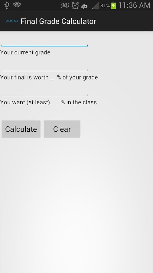 Final Grade Calc...截图1