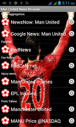 Man United News Browser截图10