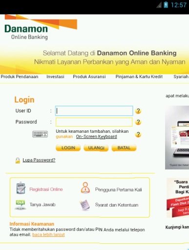 Danamon Internet Banking截图1