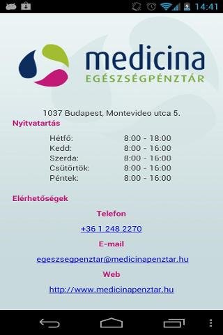 Medicina Eg&eacute;szs&eacute;gp&eacute;nzt&aacute;r截图1