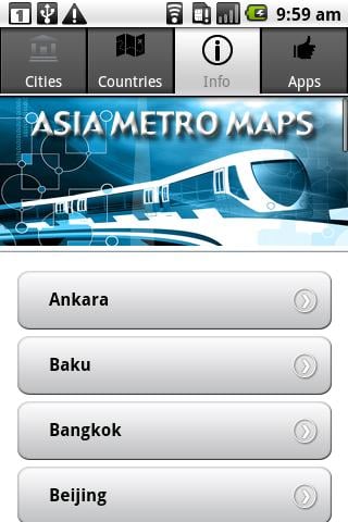 亚洲地铁地图截图2