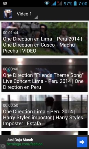 Video One Direction Best Songs截图1