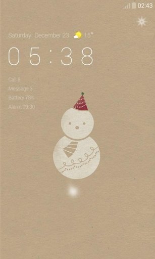 Simple XMas Dodol Locker Theme截图8