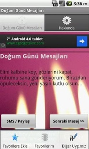 Doğum G&uuml;n&uuml; Mesajları截图1