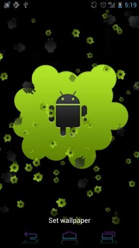 Live Wallpaper - Droid Splash截图1