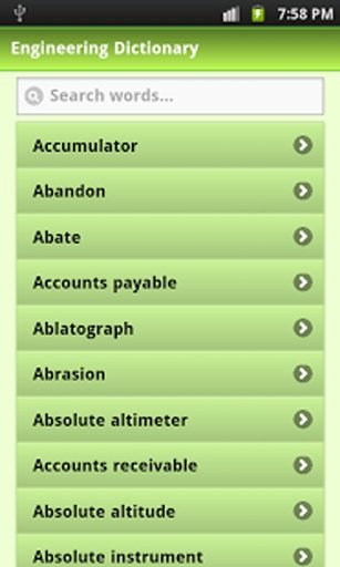 Engineering Dictionary Lite截图4