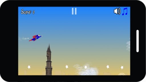 Superman fly city截图2