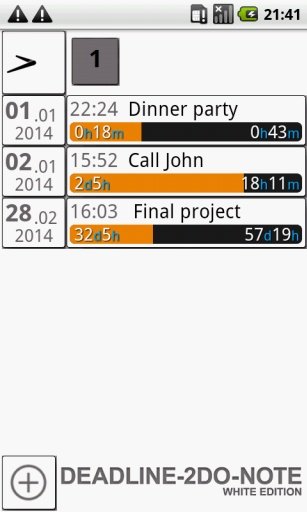 Deadline 2Do Note WIDGET截图1