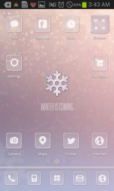 WINTER go launcher theme截图1