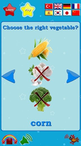 Vegetables Flash Cards截图8