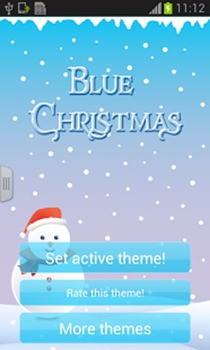 圣诞键盘蓝色的GO截图5