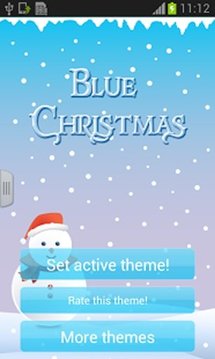 圣诞键盘蓝色的GO截图