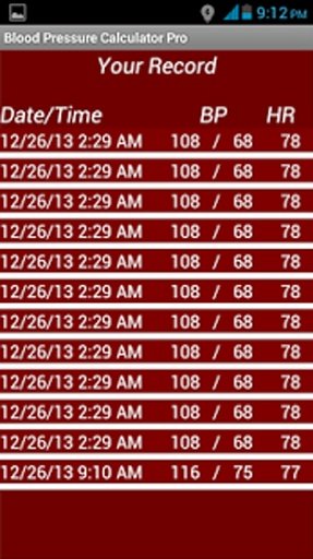 Blood Pressure Calc and Log截图7